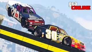 ОЧЕНЬ СТРАННЫЕ ГОНКИ НА МАШИНЕ ИЗ NASCAR В GTA ONLINE. ГОНКИ В ГТА 5 ОНЛАЙН