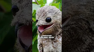 Scary or Cute? You decide! Ghost Bird - Great Potoo #shorts