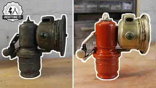 100+ Year Old Rusty Joseph Lucas Bicycle Carbide Lamp Restoration