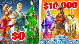 $0 vs $10,000 Fortnite Account