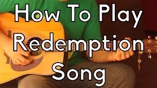 How To Play Redemption Song -Bob Marley w/tabs and play alongs - Easy Acoustic Guitar  Lesson