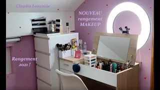 Mon NOUVEAU rangement make-up 2021 ! ❤