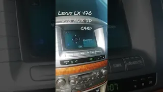 Lexus LX 470 установка AUX USB SD CARD