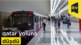 Bakı metrosunda sərnişin qatar yoluna düşdü