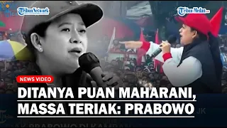 MASSA TERIAK PRABOWO di Kampanye Ganjar-Mahfud saat Ditanya Puan Maharani