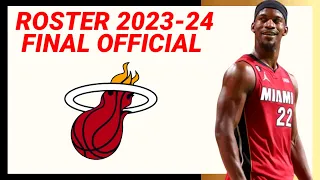 MIAMI HEAT FINAL OFFICIAL ROSTER and LINEUP NBA SEASON 2023-24