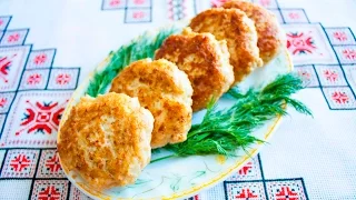 Супер пышные котлеты из куриного фарша с овсяными хлопьями❤Котлети з вівсяними пластівцями