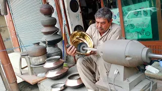 Polishing Brass||How to polish a Brass in pakistan||Old man Amazing Skills.