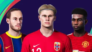 🔥 PES 2021 - Data Pack 5.0 🔥 ALL NEW FACES UPDATE ✅ ft. Haaland, Amad Diallo, Greenwood
