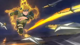 Minato Pierde El Control y Utiliza La Técnica Del Dios Del Trueno Volador En La Gran Guerra Ninja