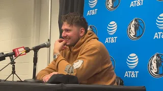 Mavs' Luka Doncic Reacts To Scoring 73 Points vs. Hawks: Jan. 26, 2024