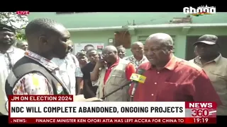 John Mahama on election 2024: NDC will complete abandoned, ongoing projects.