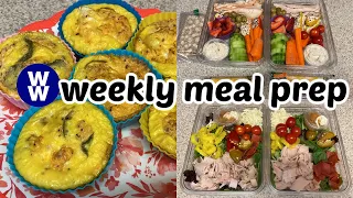 WEEKLY MEAL PREP| Sub in a Tub, Egg muffins, Bento Boxes | WW Points + Calories | Journey to Healthy