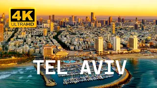 Flying over Tel Aviv, Israel in 4K Drone Cinematic video| World in 4K
