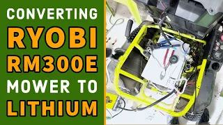 Converting the Ryobi RM300e Mower to Lithium | Electric Lawn Service