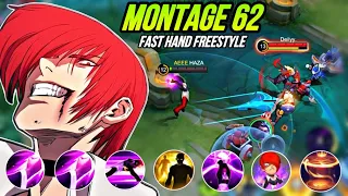 CHOU MONTAGE FREESTYLE 62 Outplay / Highlights / immune / Damage / HAZA Gaming | Mobile Legends