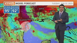 Disturbance in the Gulf could hit the Texas coast as a Tropical Storm