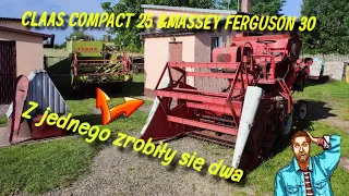 Dwa kombajny na gospodarstwie🤯/Omówienie i lekka prezentacja Claas Compact 25 i Massey Ferguson 30