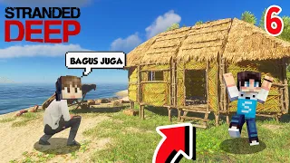 DUO KOCAK BERHASIL MEMBUAT RUMAH DI STRANDED DEEP!!! - Stranded Deep #6