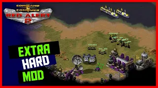 Red Alert 2 | Extra Hard Mod | Infantry Rush on Islands | 1 vs 7 brutal ai