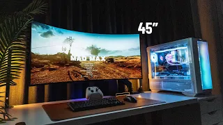 Building A Gaming Setup With A Unique 240Hz Ultrawide OLED Monitor!