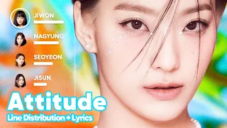 fromis_9 - Attitude (Line Distribution + Lyrics Karaoke) PATREON REQUESTED