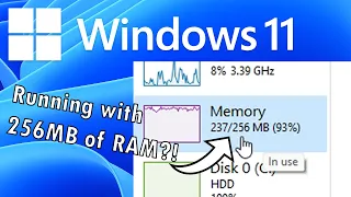 Running windows 11 with 256mb of RAM
