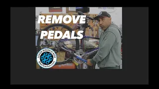 How to remove bike pedals with 15 mm pedal wrench and my pro tip.