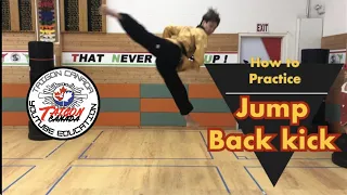 How to practice Jump back kick #taekwondo #jumpbackkick #태권도 #뛰어뒤차기 #태권도잘하는법 #태권도연습