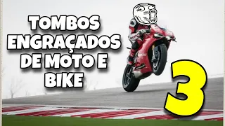 TOMBOS ENGRAÇADOS DE MOTO E BICICLETA 3 #tentenaorir #viral #like #moto #fails #comedia #bike