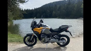 NEW Moto Guzzi STELVIO first ride + RAW sound