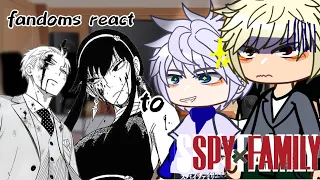 fandoms react to spy x family // gcrv // part 3/? // READ DESC // Yor forger and Lloyd forger //