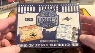 Opening the 2023 LEAF Bronx Legacy YANKEES Autograph Card Box