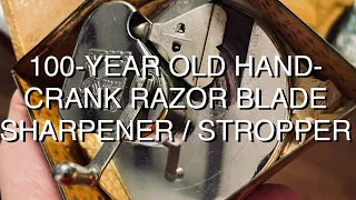 🇺🇸/🇬🇧 100-year old Kriss Kross razor blade sharpener / stropper - how does it actually work?