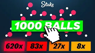 DROPPING 1000+ BALLS ON STAKE PLINKO!! (PROFIT)