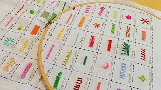 Fifty Basic Hand Embroidery Stitches Sampler for Absolute Beginners