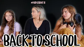 MOM and I RANT  " BACK TO SCHOOL " ( fear / advice / freshman / first day of school )