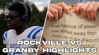Rockville vs Granby Football Highlights