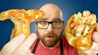 This MUSHROOM Tastes Just Like LOBSTER - Lets make a Mushroom Lobster Roll!