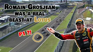 Everyone forgot Romain Grosjean was a BEAST at Lotus !