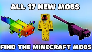 How To Find All The NEW MOBS Find The Minecraft Mobs [165] ROBLOX