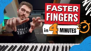 Beginners Piano FINGER SPEED Workout | 4 Minutes (Follow Me)