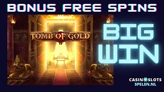 Tomb of Gold | bonus free spins (BIG WIN!)