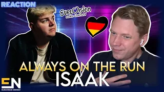 Reacting to "Always On The Run" by Isaak (Germany Eurovision 2024) 🇩🇪