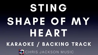 Sting - Shape Of My Heart Backing Track / Karaoke / Instrumental With Lyrics