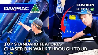 Top Standard Features of a Davimac Chaser Bin | Walk through with Mark Gavin