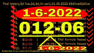 Thai lottery,3d live,2d,3d,lin yar1,01.06#3dlive#2dlive.pptx