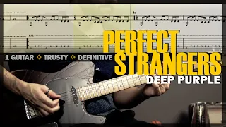 Perfect Strangers 🔶 Guitar Cover Tab | Original Lesson | Backing Track with Vocals 🎸 DEEP PURPLE