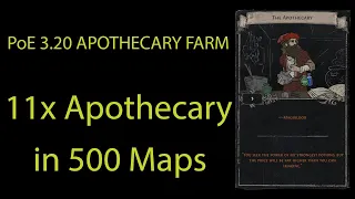 PoE 3.20 How We Farmed 11 Apothecaries in 500 Maps
