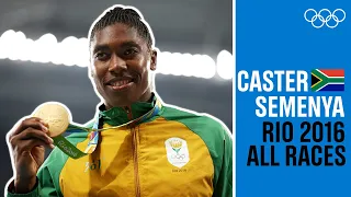 ALL Caster Semenya 🇿🇦races at Rio 2016!